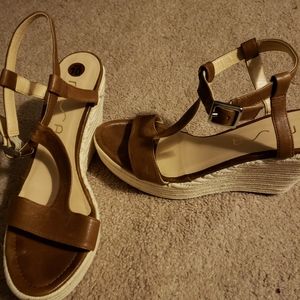 Unisa Brown Wedges 10
